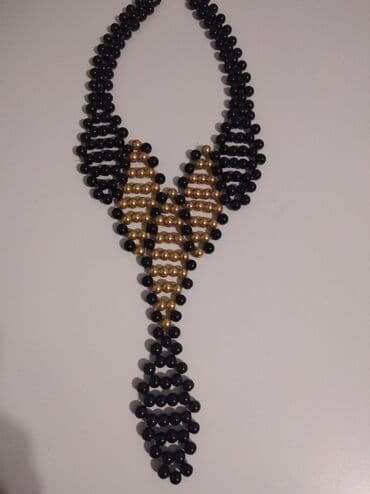 biserne ogrlice bižuterija: Biserna ogrlica, Handmade, Materijal: Kristal — 8