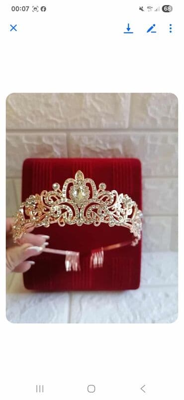krune za kosu: Versace, Set: Kruna, Materijal: Hirurški čelik, Cirkon — 7
