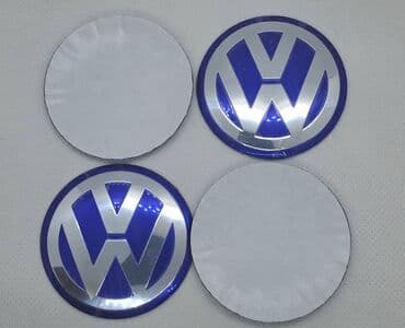 kvalitetne presvlake za auto: Plastificirane nalepnice za felne VOLKSWAGEN plave 4 kom. VOLKSWAGEN — 3