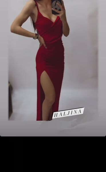 balenciaga haljina: S (EU 36), bоја - Crvena, Večernji, maturski, Na bretele — 5