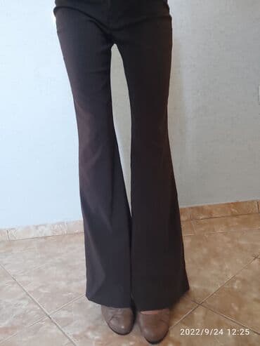 Pantalone: S (EU 36), Visok struk, Zvoncare — 4