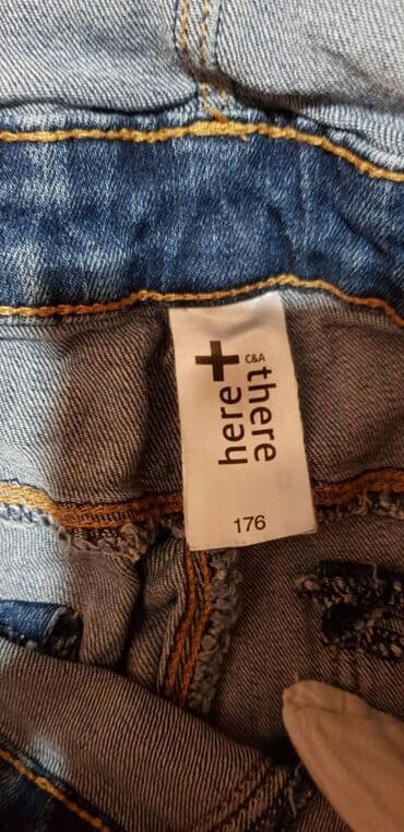 pantalone na tregere za devojcice: Farmerke na tregere, 164-170 — 2