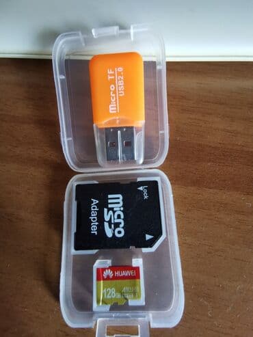 polovne graficke kartice: Huawei SD kartica od 128gb sa adapterom i citacem za samo — 1