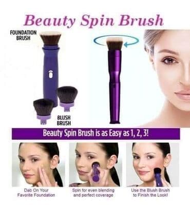 Šminka: Beauty spin cetkica za sminkanje sa 4 nastavka,radi na baterije.I ono — 1