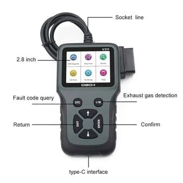 pokrivač za auto: NOVO- V311 OBD2 Auto Dijagnostika Kompatibilan sa standardnim OBD2 — 7