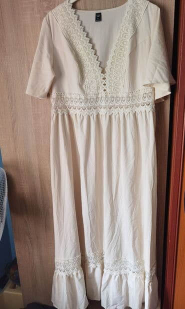 tiffany bela haljina: 2XL (EU 44), bоја - Bela, Večernji, maturski, Kratkih rukava — 1