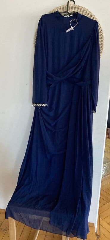 haljina xs s: XL (EU 42), bоја - Tamnoplava, Večernji, maturski, Dugih rukava — 2