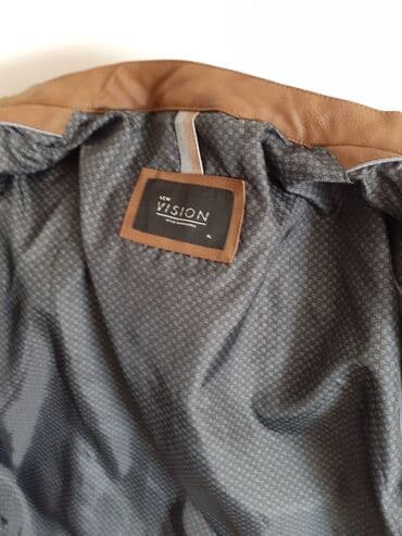 Kožna jakna Prava koža, XL (EU 54), Lc Waikiki, bоја - Braon — 8