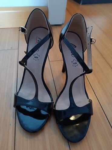 crne mokasine: Sandale, Lusso, 37 — 1