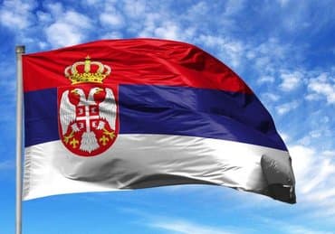 srpska i ruska zastava: Zastava Srbije 150 x 90 cm, sa štepom za barjak ISPORUKA PO UPLATI NA — 6
