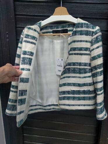 zara bluze i tunike: Zara, L (EU 40), Pamuk, Prugasti — 6