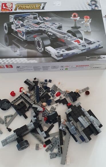 lego rancevi za skolu: Suban kocke - velika formula, ima sve delove, duzina formule 23 cm — 3