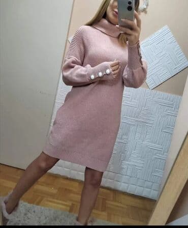 zara rolke zenske: S (EU 36), Jednobojni, bоја - Roze — 4
