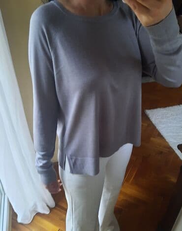 zara bluze i tunike: Zara, M (EU 38), Viskoza, Jednobojni, bоја - Siva — 3