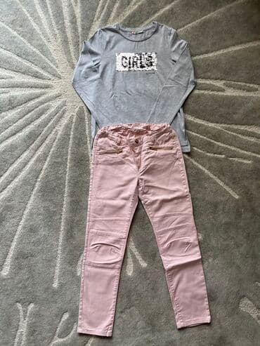 Kompleti: H&M, Komplet: Pantalone, Majica, 134-140 — 1