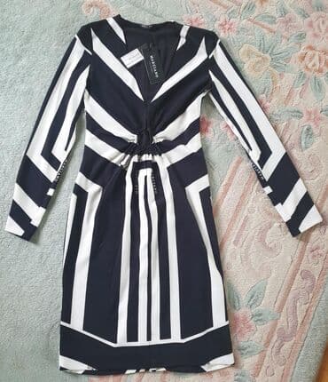 elegantne duge haljine: Guess S (EU 36), bоја - Crna, Koktel, klub, Dugih rukava — 6