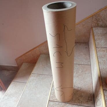 papirne tapete akcija: Kartonski cilindar, dužine 51 cm i prečnika 14 cm. Ovaj čvrsti — 1