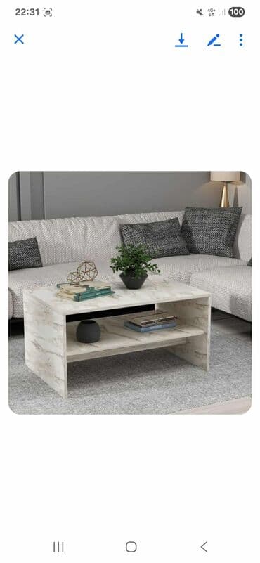 polovan namestaj iz inostranstva u palanci: Apollon - White, Sapphire Oak White Sapphire Oak Coffee Table 100% — 10