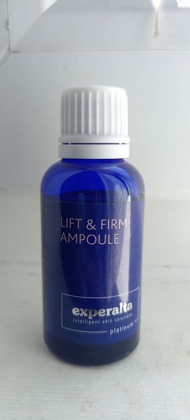 slusalice za spavanje: Experalta Platinum Lift & Firm ampula u plavoj staklenoj bočici sa — 1