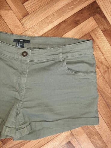 kargo pantalone h m: M (EU 38), Jeans, color - Green, Single-colored — 6