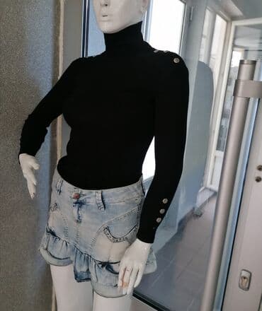 suknja sorc stradivarius: S (EU 36), Mini, bоја - Svetloplava — 7