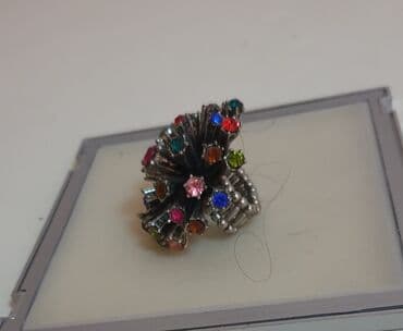 nakit od hiruskog celika novi sad: Ženski prsten, Swarovski, Materijal: Hirurški čelik — 2
