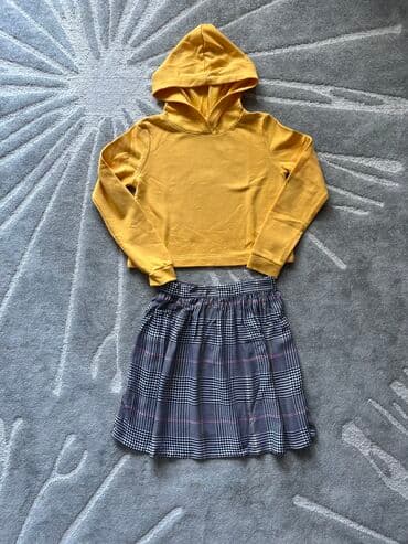 kožne suknje h m: H&M, Komplet: Suknja, Duks, 140-146 — 1