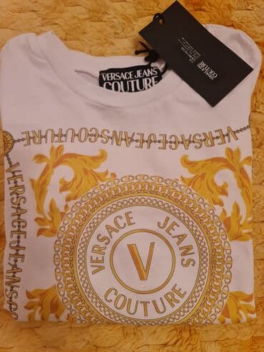 elegantne majice na bretele: Versace Jeans, S (EU 36), Pamuk, bоја - Bela — 4