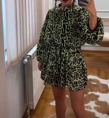 Haljine: Zara S (EU 36), bоја - Zelena, Koktel, klub, Dugih rukava — 4