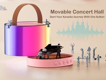 najbolji bluetooth zvucnici do 50e: Karaoke Bluetooth Rgb Prenosni Zvucnik D23 Karaoke mašina ima odličan — 14