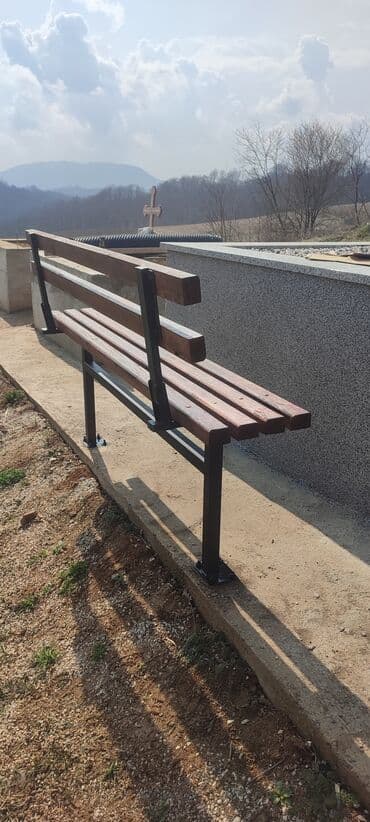 Kuća i bašta: Klupa, Metal, bоја - Crna, Novo — 2