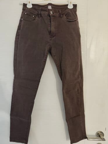 Pantalone: L (EU 40), Visok struk, Ravne nogavice — 1