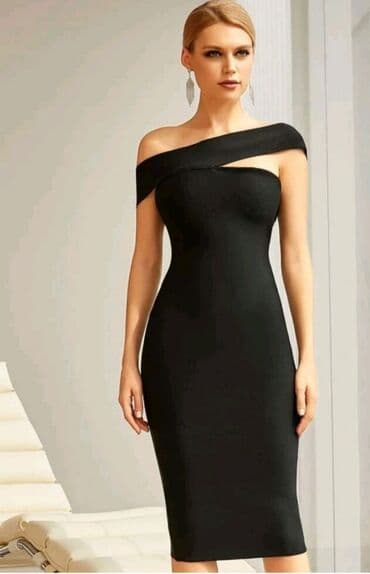 midi haljine h m: 2XL (EU 44), bоја - Crna, Koktel, klub, Na bretele — 18