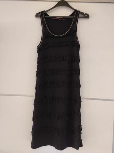 midi haljine h m: Tom Tailor XS (EU 34), bоја - Crna, Koktel, klub, Na bretele — 1