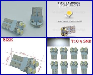 audi s4 2.7 t: Slika 1 120din Led sijalica T10 smd 4 (1) bela boja 12v, 1w — 1