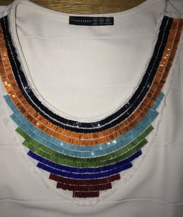 bershka teddy kaput: Bershka M (EU 38), bоја - Bela, Koktel, klub, Na bretele — 2