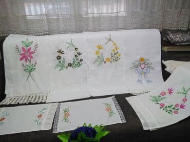 Towels: Floral, color - White — 18