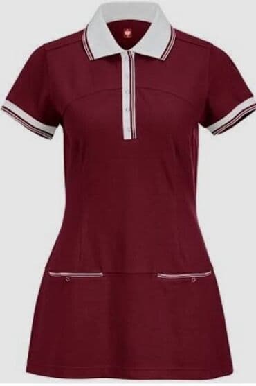 haljina xs s: 2XL (EU 44), bоја - Bordo, Kratkih rukava — 1