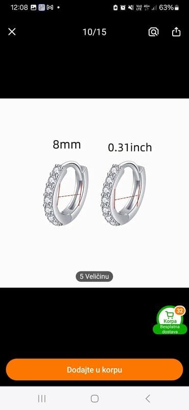 Hoop earrings, Material: Silver — 5