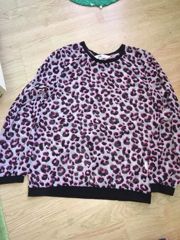 bluza s: H&M, XL (EU 42), L (EU 40), Leopard, krokodil, zebra, bоја - Šareno — 1