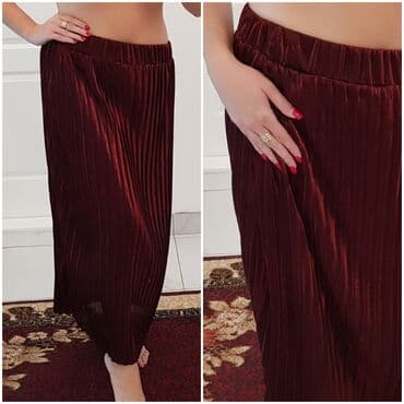 pantalone od somota: M (EU 38), bоја - Bordo — 1