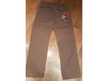 elegantne pantalone sa visokim strukom: 152-158, bоја - Braon — 2