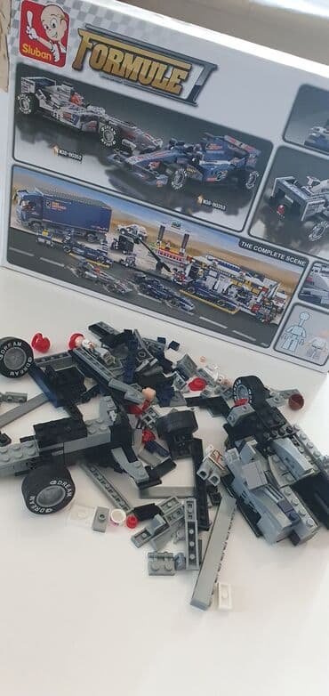 lego rancevi za skolu: Suban kocke - velika formula, ima sve delove, duzina formule 23 cm — 1