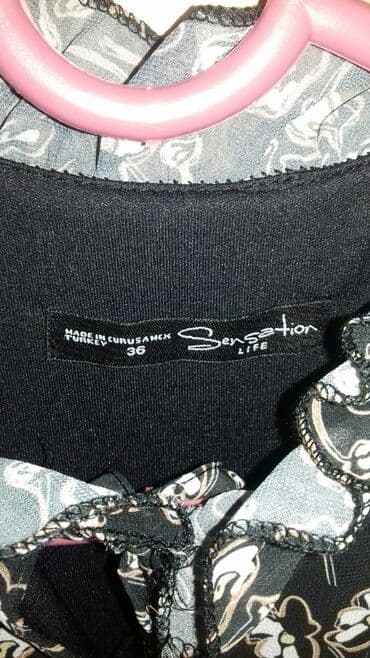 new yorker ranac: S (EU 36), color - Black, Oversize, Long sleeves — 8