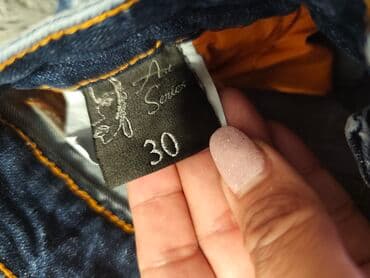 vunene pantalone: L (EU 40), Teksas, bоја - Svetloplava, Jednobojni — 4