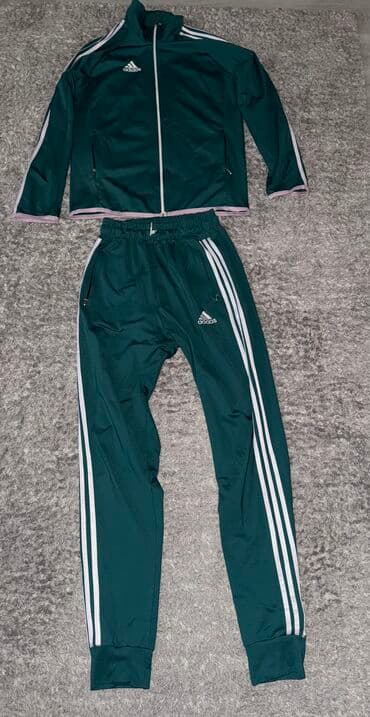 trenerka s: Adidas, L (EU 40), Sa ilustracijom, bоја - Zelena — 2