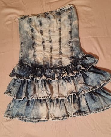 Haljine: Dolce & Gabbana XS (EU 34), bоја - Svetloplava, Koktel, klub, Top (bez rukava) — 10