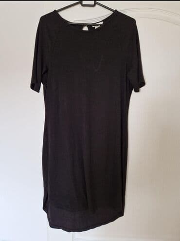 haljine s: H&M L (EU 40), bоја - Crna, Oversize, Kratkih rukava — 3