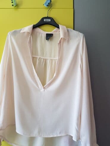 bluza s: S (EU 36), Pamuk, Jednobojni, bоја - Bela — 3