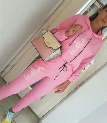 tech fleece sivi donji deo: S (EU 36), Jednobojni, bоја - Roze — 1